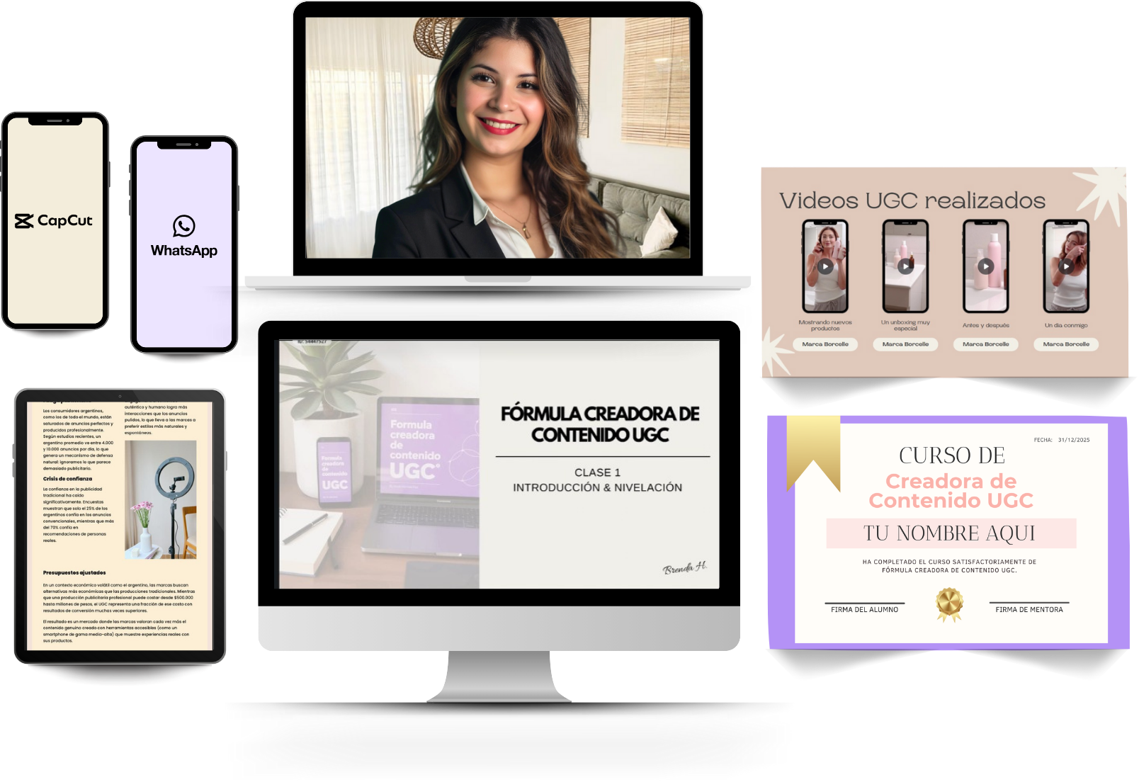✅Curso completo Fórmula UGC + 1 mes Acompañamiento con Brenda