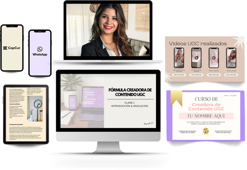 Formula Creadora UGC PREMIUM + Mentorías Privadas 1 mes + 9 Bonus✅
